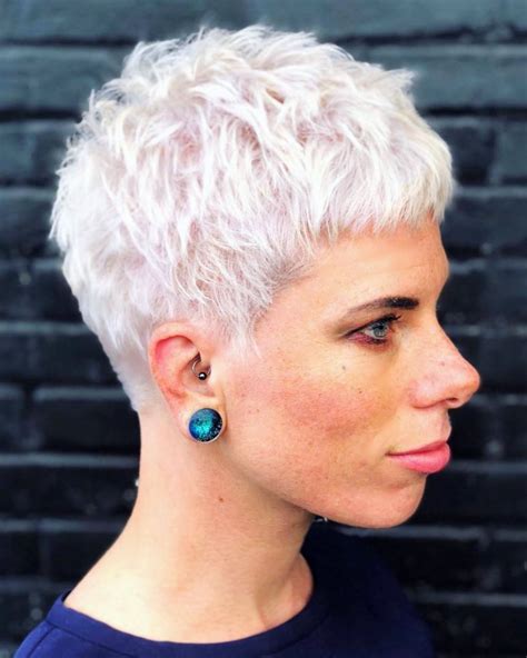 short white hair